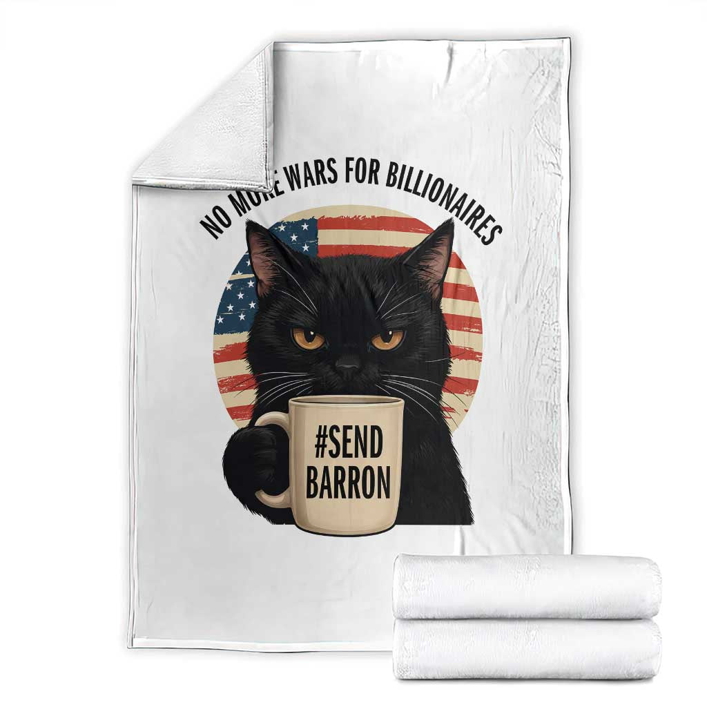 Send Barron Meme Throw Blanket Funny Cat Sarcastic Political TS14 White Print Your Wear