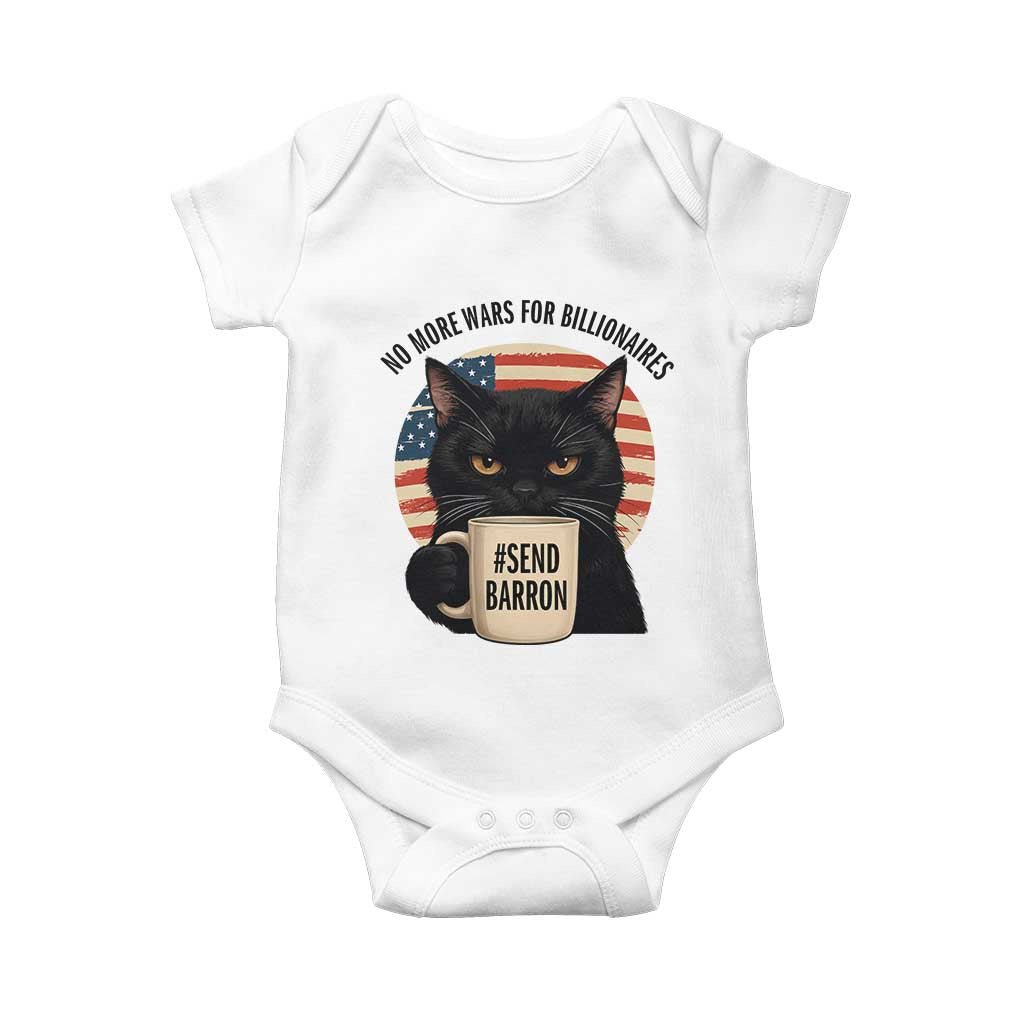 Send Barron Meme Baby Onesie Funny Cat Sarcastic Political TS14 White Print Your Wear