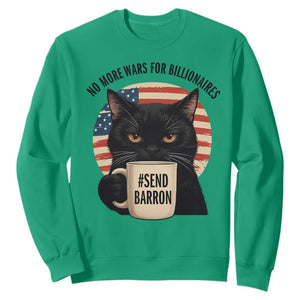 Send Barron Meme Sweatshirt Funny Cat Sarcastic Political TS14 Irish Green Print Your Wear