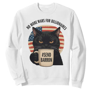 Send Barron Meme Sweatshirt Funny Cat Sarcastic Political TS14 White Print Your Wear