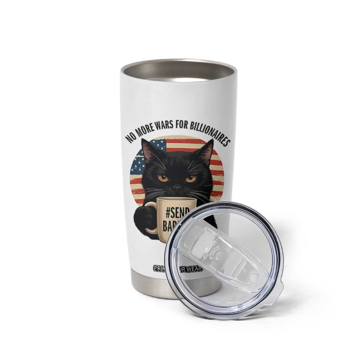 Send Barron Meme Tumbler Cup Funny Cat Sarcastic Political TS14 Print Your Wear