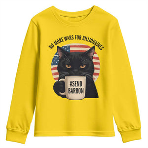 Send Barron Meme Youth Sweatshirt Funny Cat Sarcastic Political TS14 Daisy Print Your Wear
