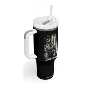 Send Barron Tumbler With Handle Sarcastic Political American Flag Camo Soldier TS14 Print Your Wear
