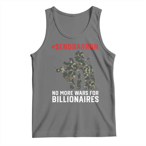 Send Barron Tank Top No More Wars For Billionaires TS14 Black Heather Print Your Wear
