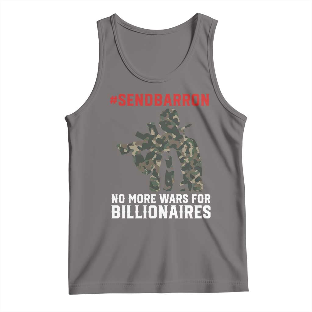 Send Barron Tank Top No More Wars For Billionaires TS14 Deep Heather Print Your Wear