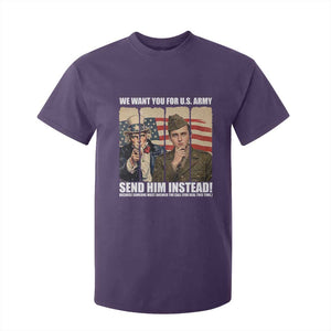 Send Barron T Shirt For Kid We Want You For US Army TS14 Purple Print Your Wear