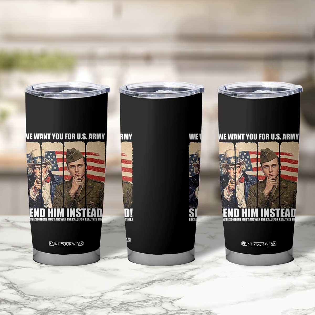 Send Barron Tumbler Cup We Want You For US Army TS14 Print Your Wear