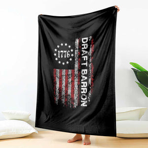 Draft Barron Throw Blanket Anti War Send Barron Viral Internet Meme TS14 Print Your Wear