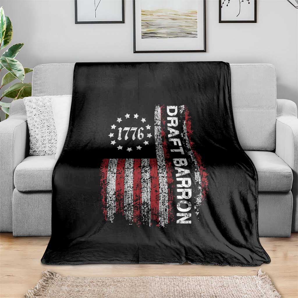 Draft Barron Throw Blanket Anti War Send Barron Viral Internet Meme TS14 Print Your Wear