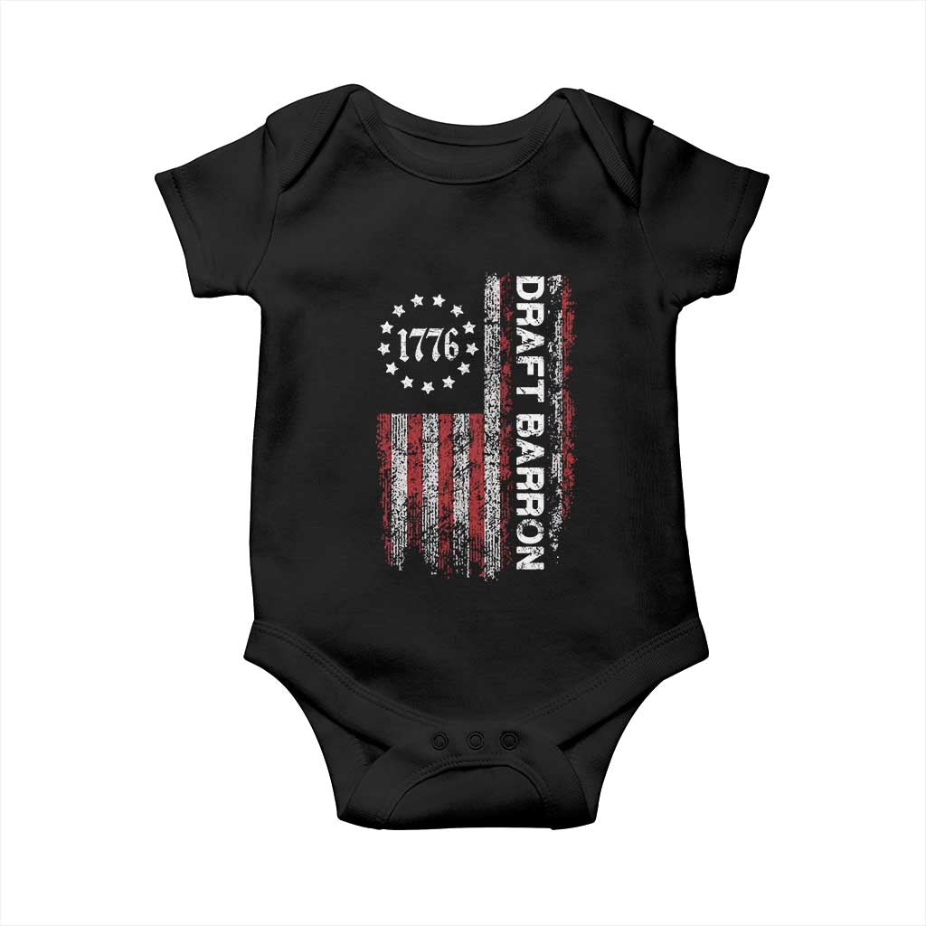 Draft Barron Baby Onesie Anti War Send Barron Viral Internet Meme TS14 Black Print Your Wear