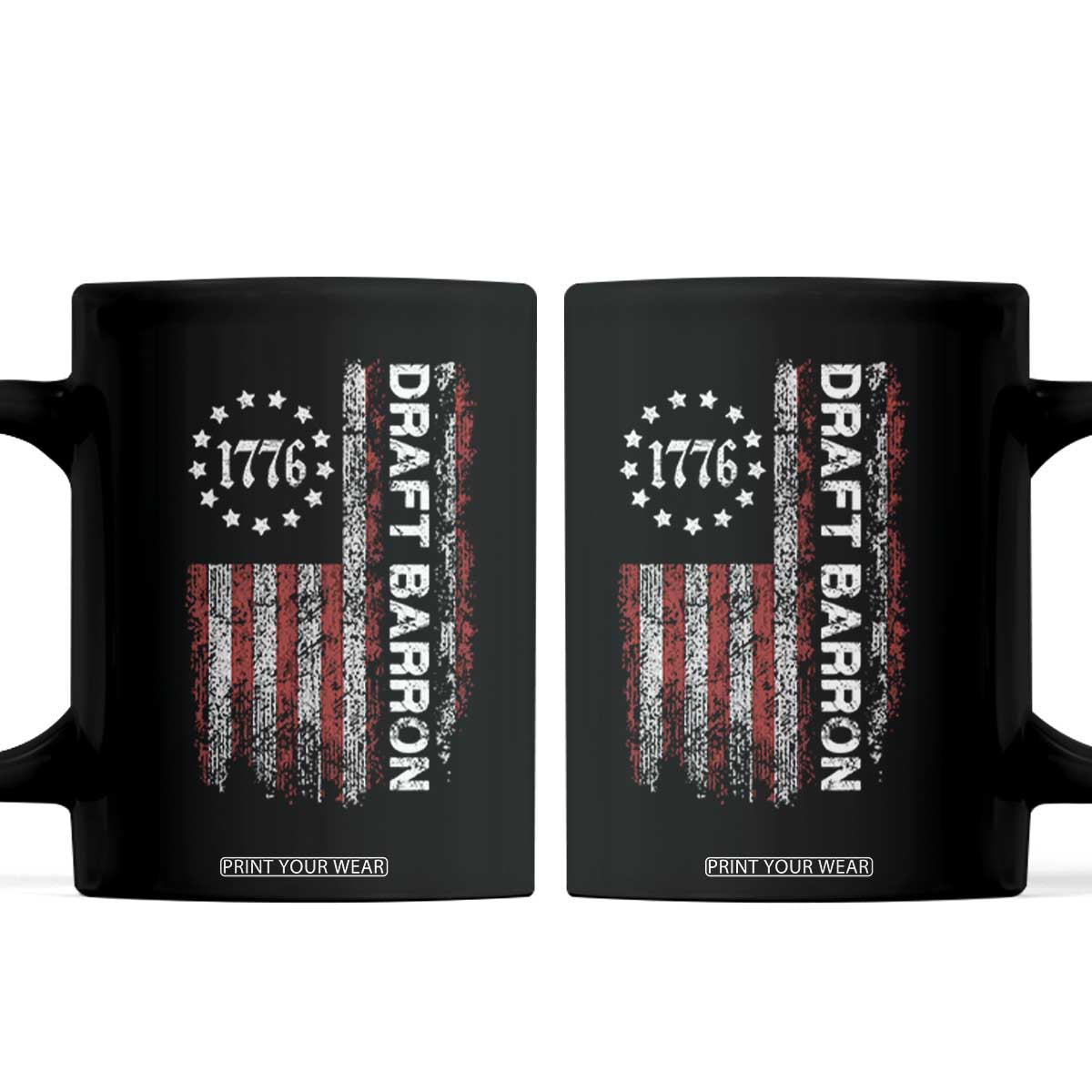 Draft Barron Coffee Mug Anti War Send Barron Viral Internet Meme TS14 Black Print Your Wear