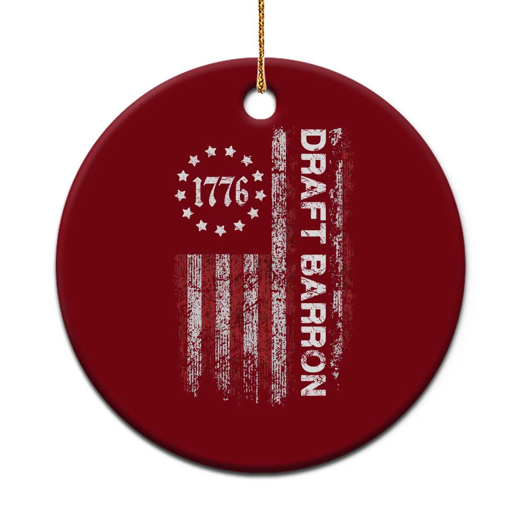 Draft Barron Ceramic Ornament Anti War Send Barron Viral Internet Meme TS14 1pc Red Print Your Wear