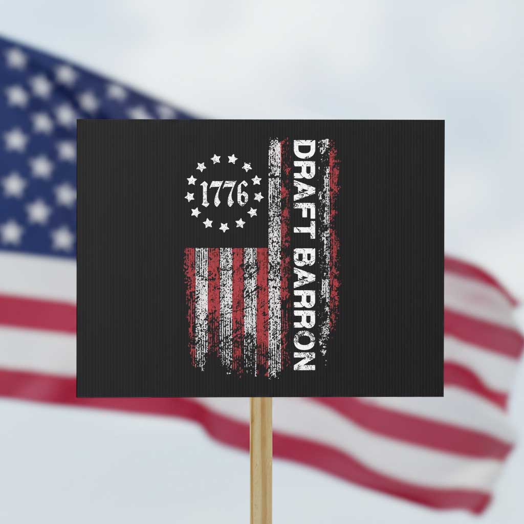 Draft Barron Protest Sign Anti War Send Barron Viral Internet Meme TS14 Horizontal 18