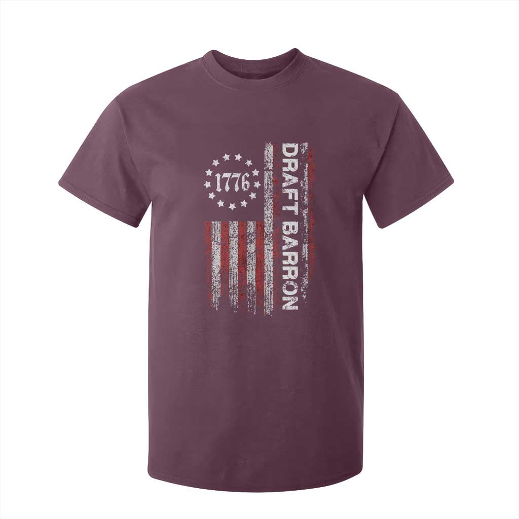 Draft Barron T Shirt For Kid Anti War Send Barron Viral Internet Meme TS14 Maroon Print Your Wear