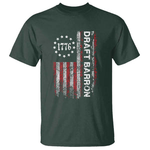 Draft Barron T Shirt Anti War Send Barron Viral Internet Meme TS14 Dark Forest Green Print Your Wear