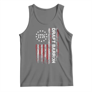 Draft Barron Tank Top Anti War Send Barron Viral Internet Meme TS14 Black Heather Print Your Wear