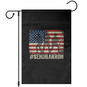 Send Barron Garden Flag Vintage American Flag Soldier Hashtag Internet Meme TS14 Black Print Your Wear