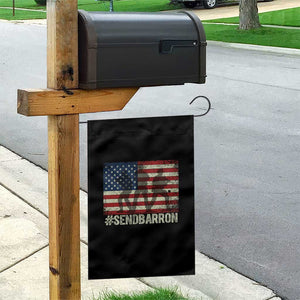 Send Barron Garden Flag Vintage American Flag Soldier Hashtag Internet Meme TS14 Print Your Wear
