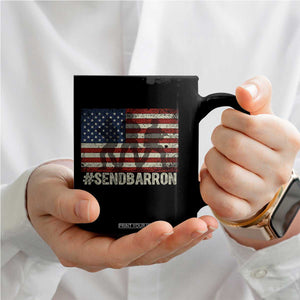 Send Barron Coffee Mug Vintage American Flag Soldier Hashtag Internet Meme TS14 Print Your Wear