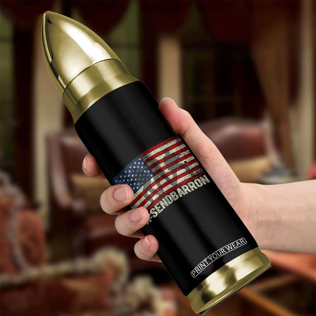 Send Barron Bullet Tumbler Vintage American Flag Soldier Hashtag Internet Meme TS14 Print Your Wear
