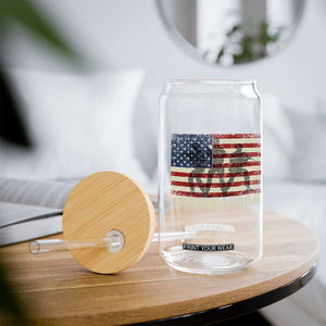 Send Barron Glass Can Vintage American Flag Soldier Hashtag Internet Meme TS14 Print Your Wear
