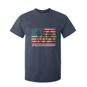 Send Barron T Shirt For Kid Vintage American Flag Soldier Hashtag Internet Meme TS14 Navy Print Your Wear