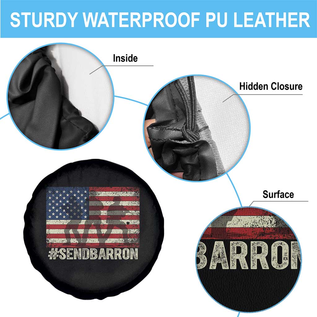 Send Barron Spare Tire Cover Vintage American Flag Soldier Hashtag Internet Meme TS14 Print Your Wear