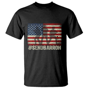 Send Barron T Shirt Vintage American Flag Soldier Hashtag Internet Meme TS14 Black Print Your Wear