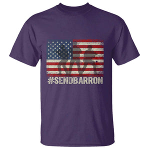 Send Barron T Shirt Vintage American Flag Soldier Hashtag Internet Meme TS14 Purple Print Your Wear
