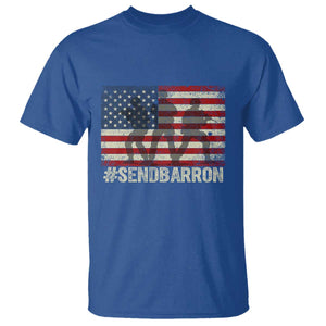 Send Barron T Shirt Vintage American Flag Soldier Hashtag Internet Meme TS14 Royal Blue Print Your Wear