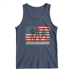 Send Barron Tank Top Vintage American Flag Soldier Hashtag Internet Meme TS14 Navy Print Your Wear