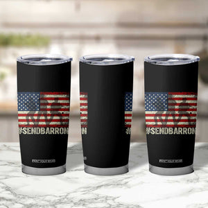 Send Barron Tumbler Cup Vintage American Flag Soldier Hashtag Internet Meme TS14 Print Your Wear