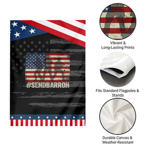 Send Barron Garden Flag Vintage American Flag Soldier Hashtag Internet Meme TS14 Print Your Wear
