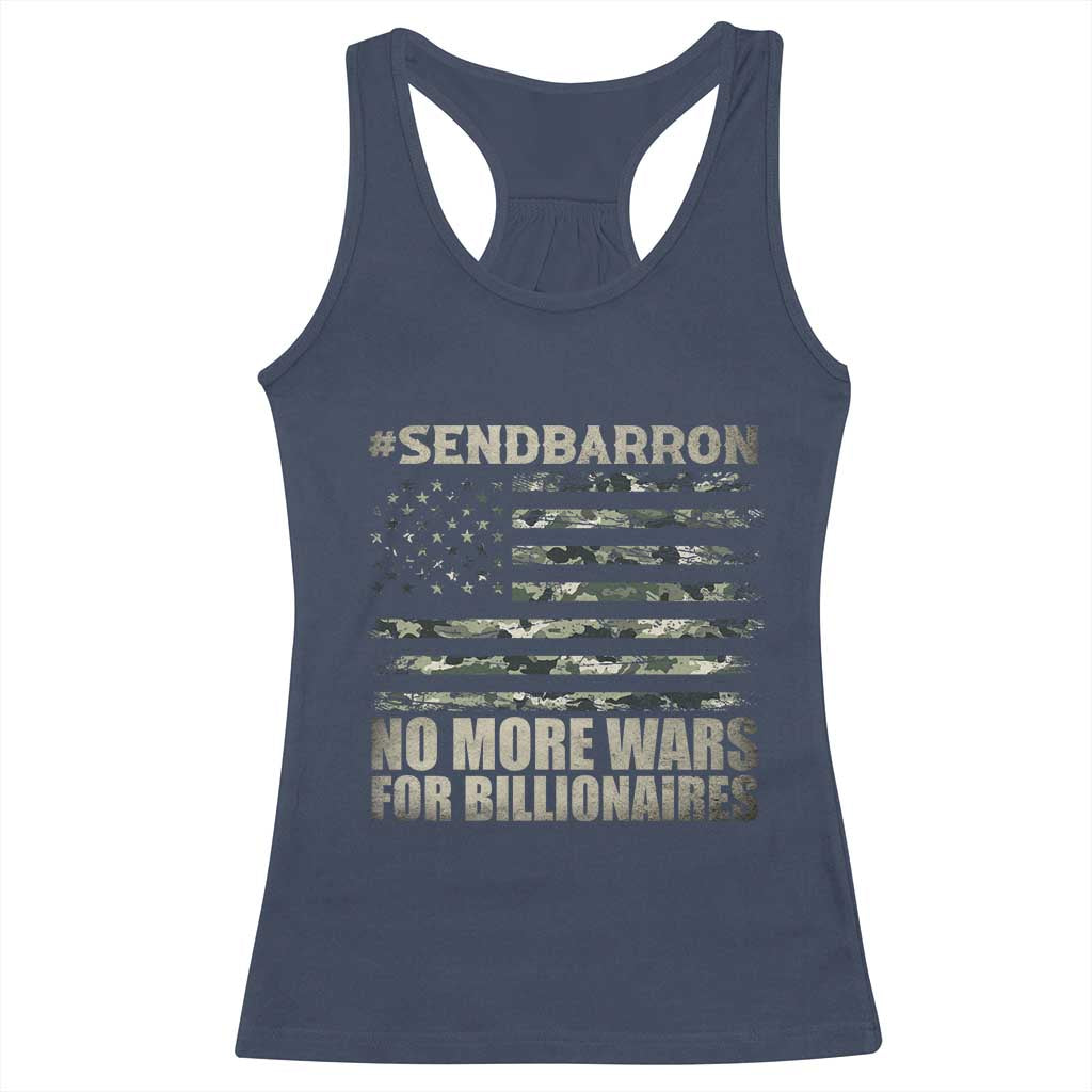 Send Barron Racerback Tank Top Vintage American Flag Camo Soldier Hashtag Meme TS14 Navy Print Your Wear
