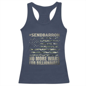 Send Barron Racerback Tank Top Vintage American Flag Camo Soldier Hashtag Meme TS14 Navy Print Your Wear