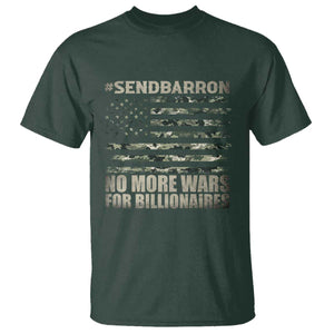 Send Barron T Shirt Vintage American Flag Camo Soldier Hashtag Meme TS14 Dark Forest Green Print Your Wear