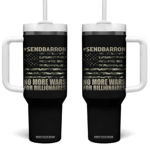 Send Barron Tumbler With Handle Vintage American Flag Camo Soldier Hashtag Meme TS14 One Size: 40 oz Black Print Your Wear