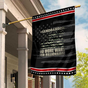 Send Barron Garden Flag Vintage American Flag Camo Soldier Hashtag Meme TS14 Distressed Black Red Print Your Wear