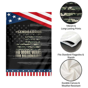 Send Barron Garden Flag Vintage American Flag Camo Soldier Hashtag Meme TS14 Print Your Wear
