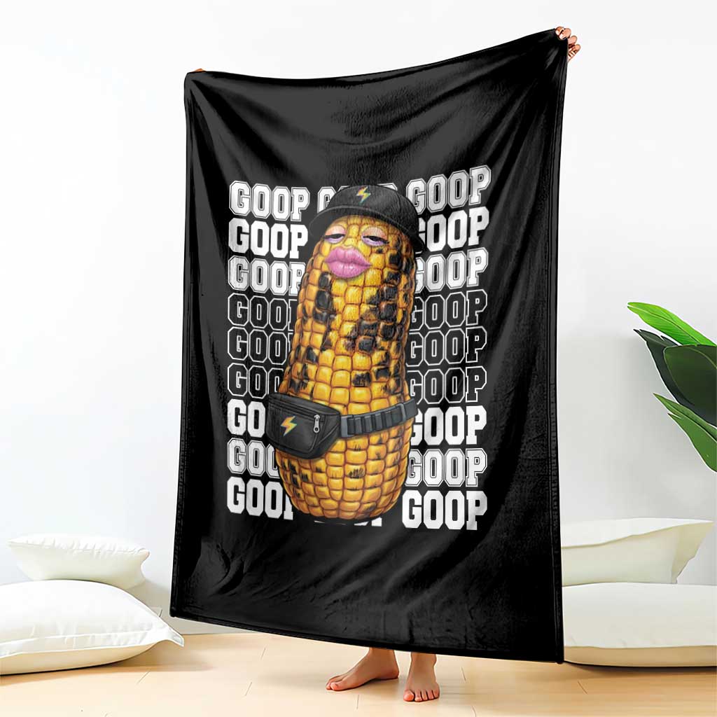 Funny Burnt Peanut Goop Throw Blanket Burnt Corn Meme Viral Humor TS14 Print Your Wear