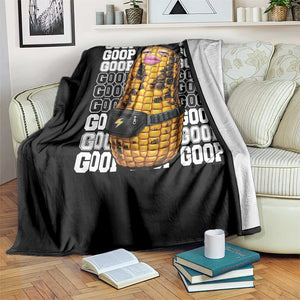 Funny Burnt Peanut Goop Throw Blanket Burnt Corn Meme Viral Humor TS14 Print Your Wear
