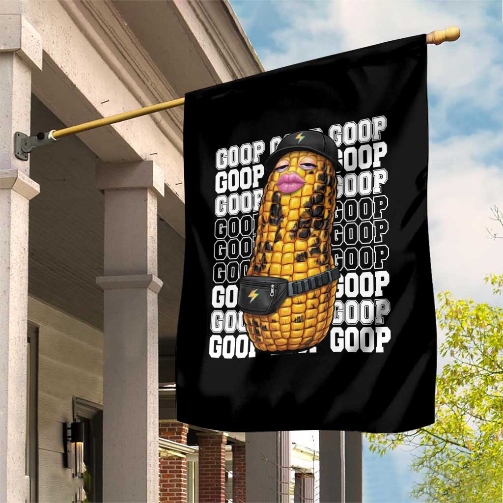 Funny Burnt Peanut Goop Garden Flag Burnt Corn Meme Viral Humor TS14 Print Your Wear