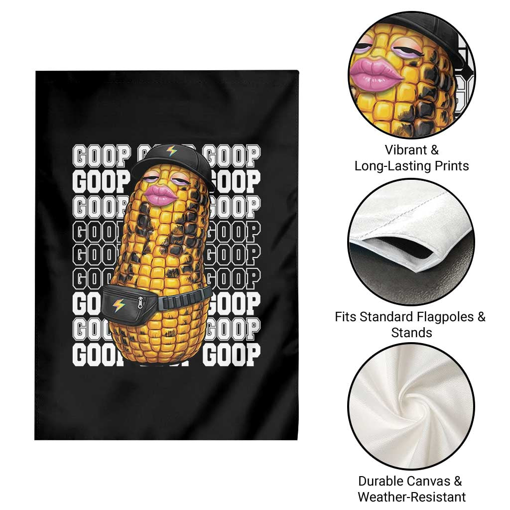 Funny Burnt Peanut Goop Garden Flag Burnt Corn Meme Viral Humor TS14 Print Your Wear