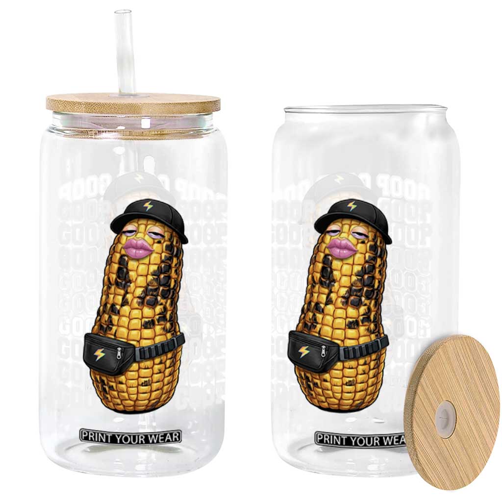 Funny Burnt Peanut Goop Glass Can Burnt Corn Meme Viral Humor TS14 Print Your Wear