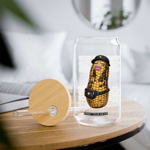 Funny Burnt Peanut Goop Glass Can Burnt Corn Meme Viral Humor TS14 Print Your Wear