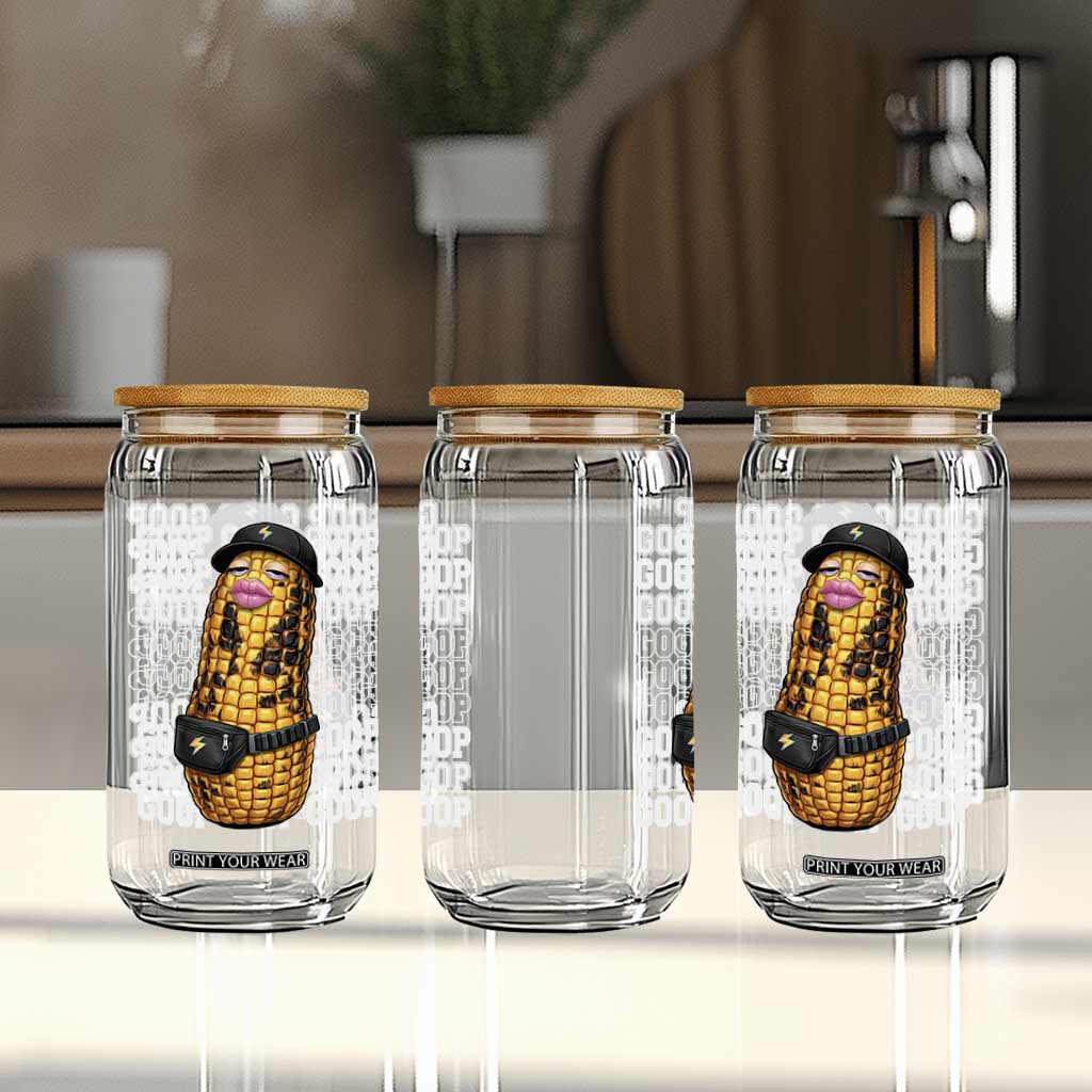 Funny Burnt Peanut Goop Glass Can Burnt Corn Meme Viral Humor TS14 Print Your Wear