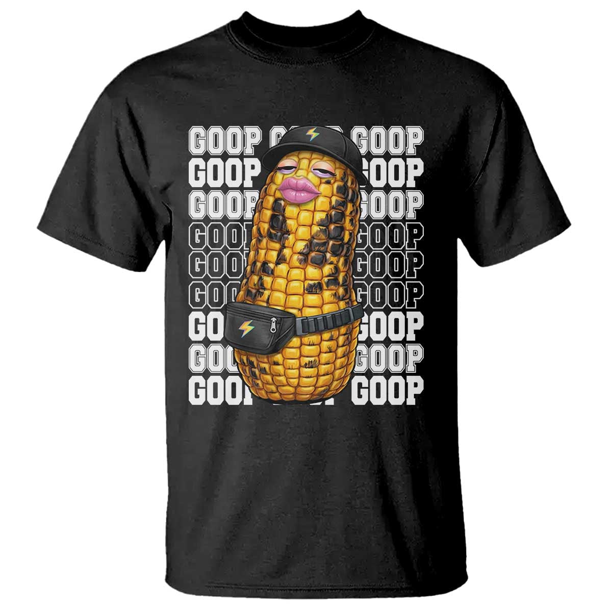 Funny Burnt Peanut Goop T Shirt Burnt Corn Meme Viral Humor TS14 Black Print Your Wear