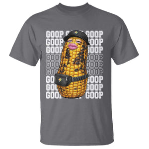 Funny Burnt Peanut Goop T Shirt Burnt Corn Meme Viral Humor TS14 Charcoal Print Your Wear
