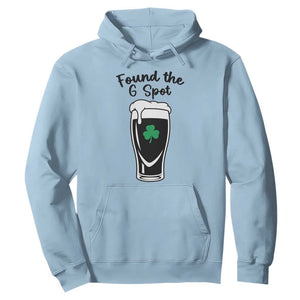 Funny St Patrick’s Day Beer Hoodie Found The G Spot TS14 Light Blue Print Your Wear
