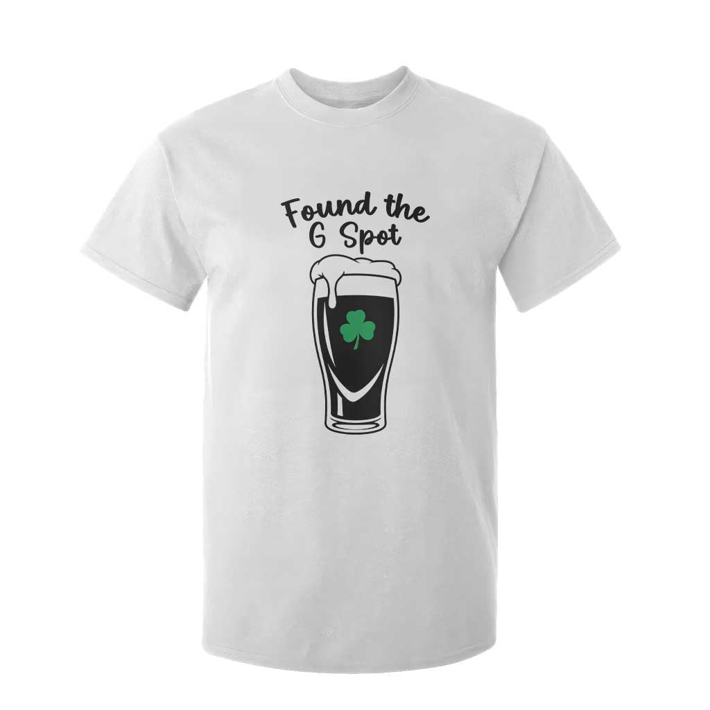 Funny St Patrick’s Day Beer T Shirt For Kid Found The G Spot TS14 White Print Your Wear